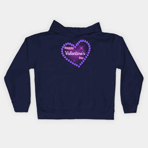 Happy Valentine's Day.Heart of Love Kids Hoodie by Anatoliy Smirnov